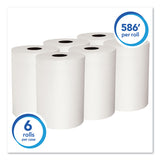 Scott® Slimroll Towels, Absorbency Pockets, 8" x 580 ft, White, 6 Rolls/Carton (KCC12388)