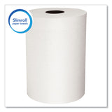 Scott® Slimroll Towels, Absorbency Pockets, 8" x 580 ft, White, 6 Rolls/Carton (KCC12388)