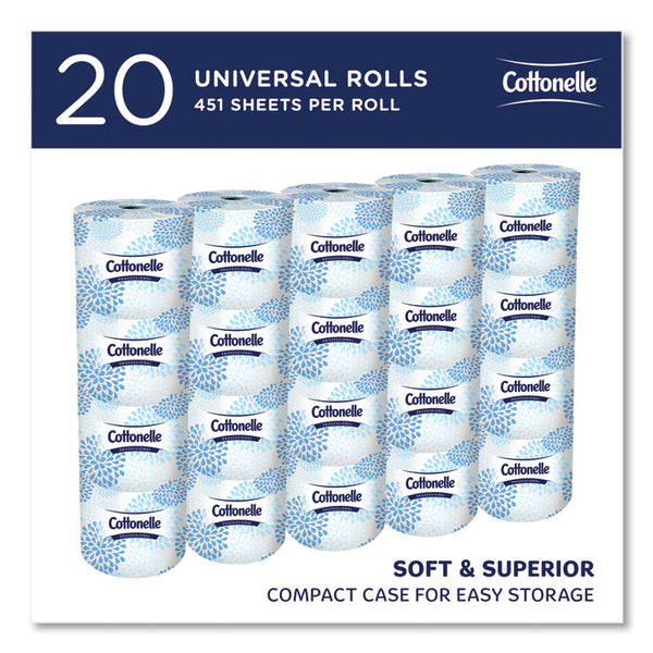 Cottonelle® 2-Ply Bathroom Tissue, Septic Safe, White, 451 Sheets/Roll, 20 Rolls/Carton (KCC13135)