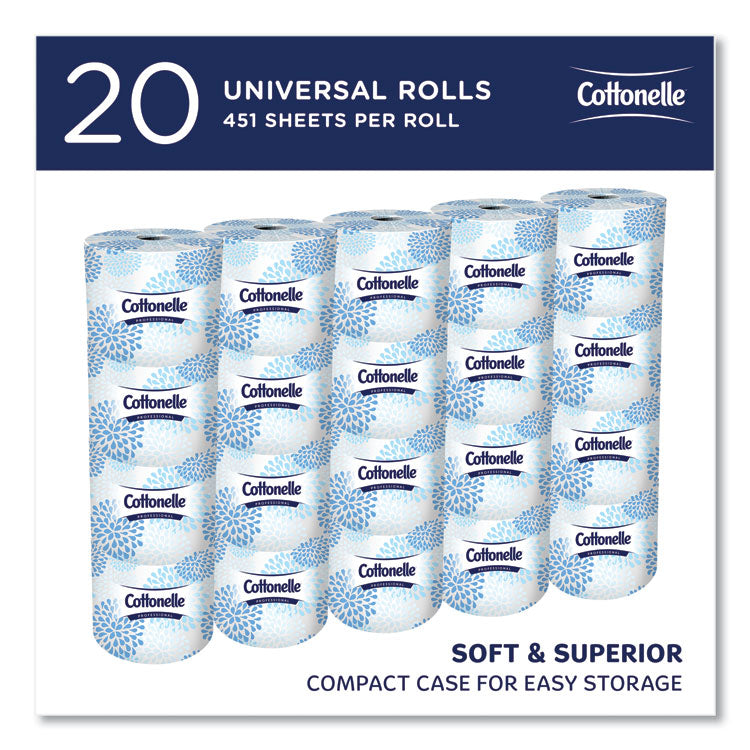 Cottonelle® 2-Ply Bathroom Tissue, Septic Safe, White, 451 Sheets/Roll, 20 Rolls/Carton (KCC13135)