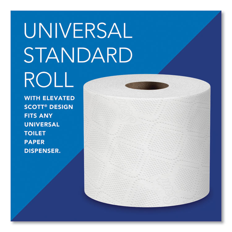 Scott® Essential Standard Roll Bathroom Tissue for Business, Septic Safe, Convenience Carton, 2-Ply, White, 550/Roll, 20 Rolls/CT (KCC13607) Case of 20