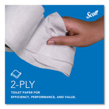 Scott® Essential Standard Roll Bathroom Tissue for Business, Septic Safe, Convenience Carton, 2-Ply, White, 550/Roll, 20 Rolls/CT (KCC13607) Case of 20