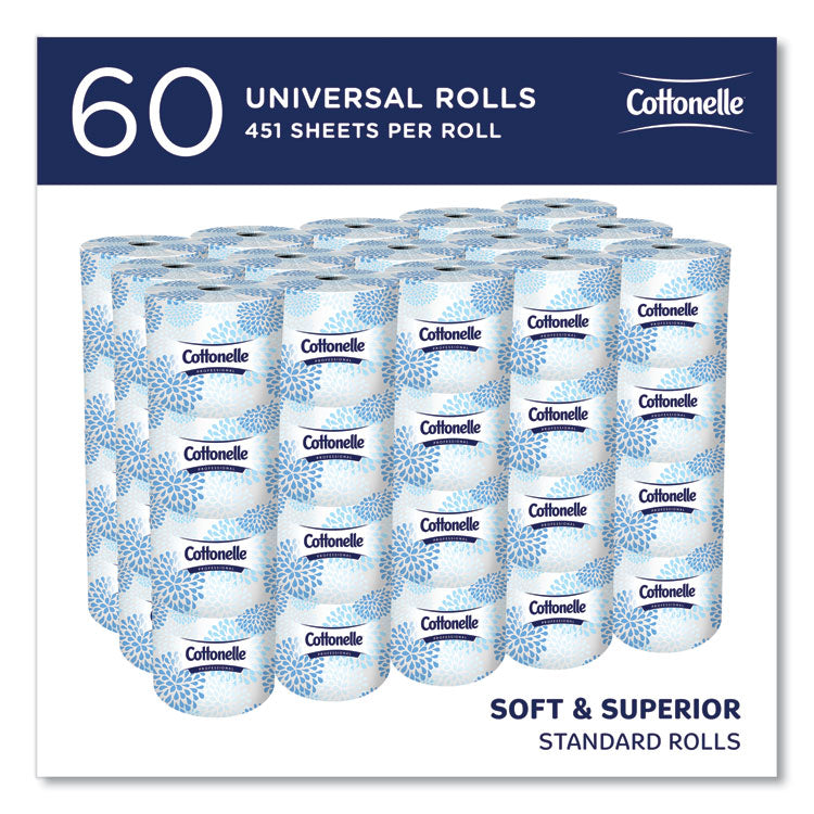 Cottonelle® 2-Ply Bathroom Tissue for Business, Septic Safe, White, 451 Sheets/Roll, 60 Rolls/Carton (KCC17713)