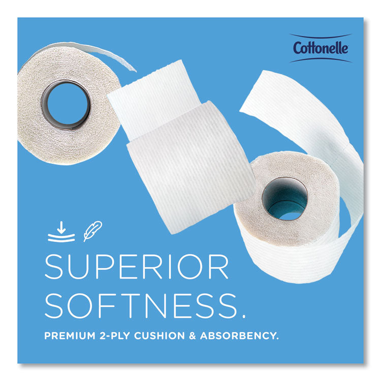 Cottonelle® 2-Ply Bathroom Tissue, Septic Safe, White, 451 Sheets/Roll, 20 Rolls/Carton (KCC13135)