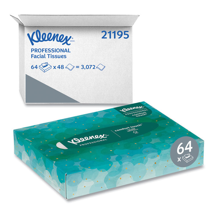 Kleenex® White Facial Tissue Junior Pack, 2-Ply, 48 Sheets/Box, 64 Boxes/Carton (KCC21195) Case of 64