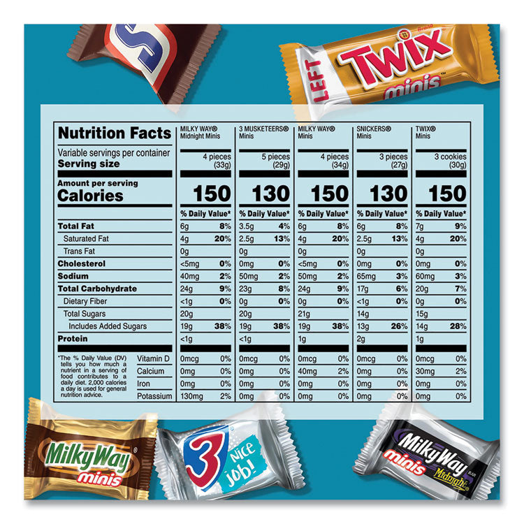 MARS Minis Mix Variety Pack, 62.6 oz Bag, Ships in 1-3 Business Days (GRR22000016) Each