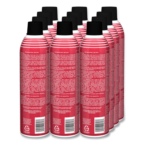 Claire® 313 Fast Tack Upholstery Adhesive, 12 oz Aerosol Spray, Dries Clear, Dozen (CGC313)