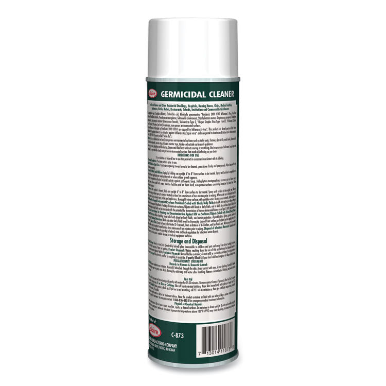 Claire® Germicidal Cleaner, Floral Scent, 19 oz Aerosol Spray, Dozen (CGC873) Each