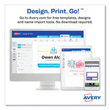 Avery® Name Badge Insert Refills, Vertical, 4 1/4 x 6, White, 100/Pack (AVE8522) Pack of 100
