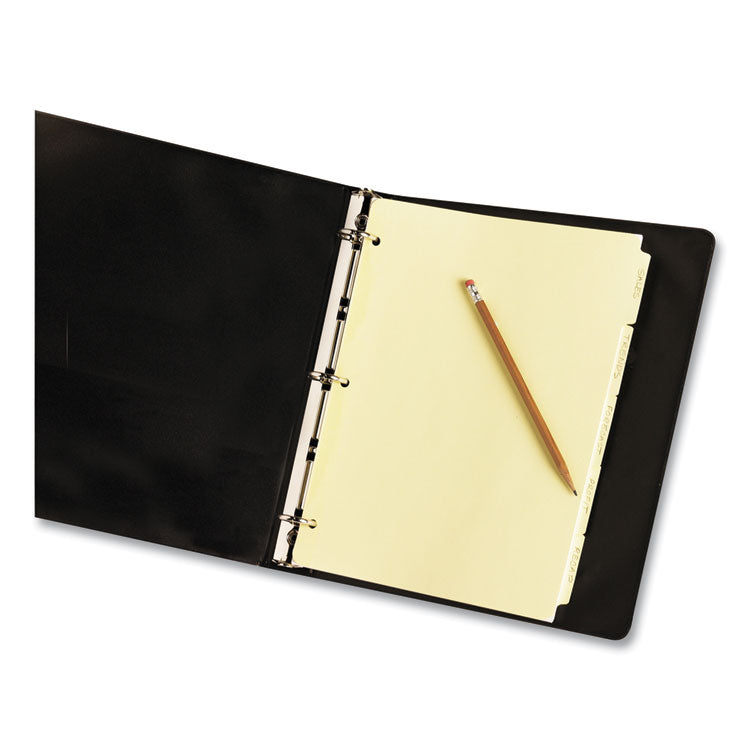 Avery® Write and Erase Plain-Tab Paper Dividers, 5-Tab, 11 x 8.5, Buff, 36 Sets (AVE11501)