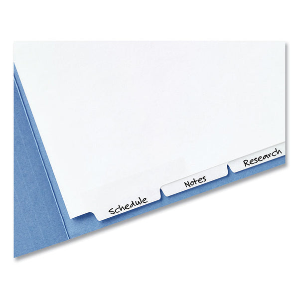 Avery® Write and Erase Tab Dividers for Classification Folders, Narrow Bottom Tab, 5-Tab, 11 x 8.5, 1 Set (AVE13164)