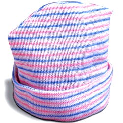 Life Trace® Infant Hat Pink / Blue Stripes Infant (468496_EA) 1/EA