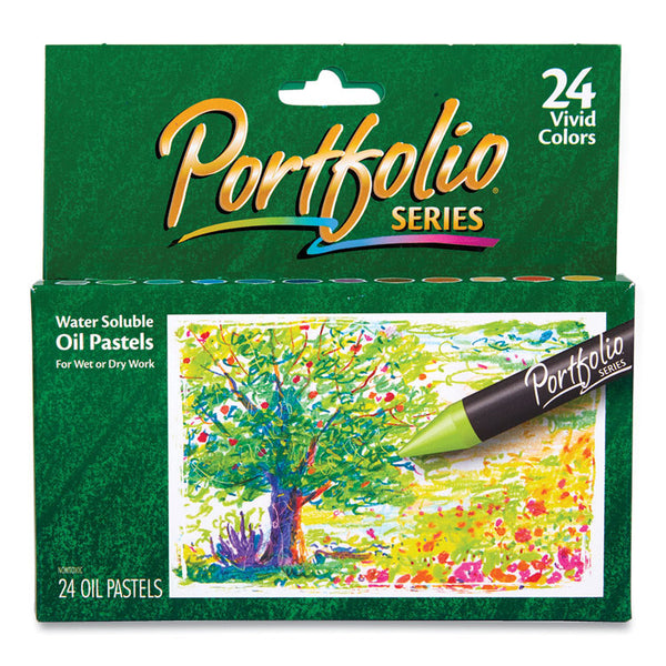 Crayola® Portfolio Series Oil Pastels, 24 Assorted Colors, 24/Pack (CYO523624) Box of 24