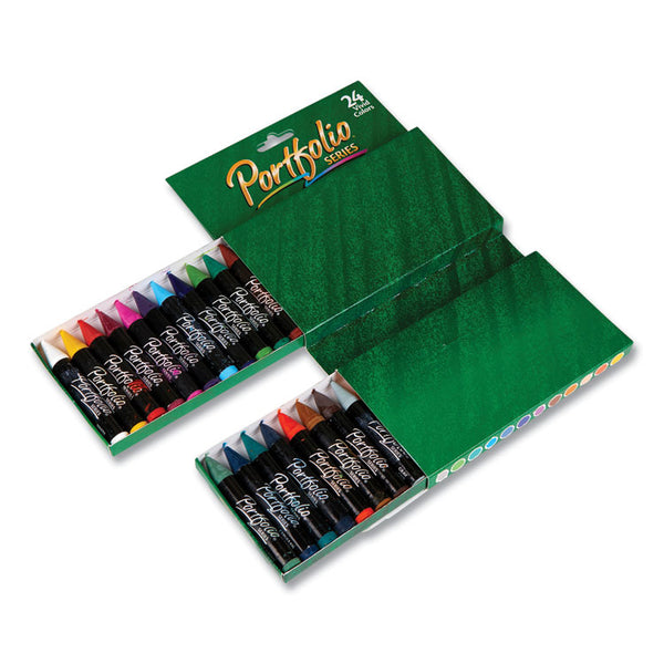 Crayola® Portfolio Series Oil Pastels, 24 Assorted Colors, 24/Pack (CYO523624) Box of 24