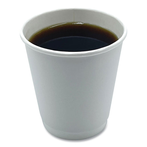 Boardwalk® Paper Hot Cups, Double-Walled, 10 oz, White, 500/Carton (BWKDW10HCUP)