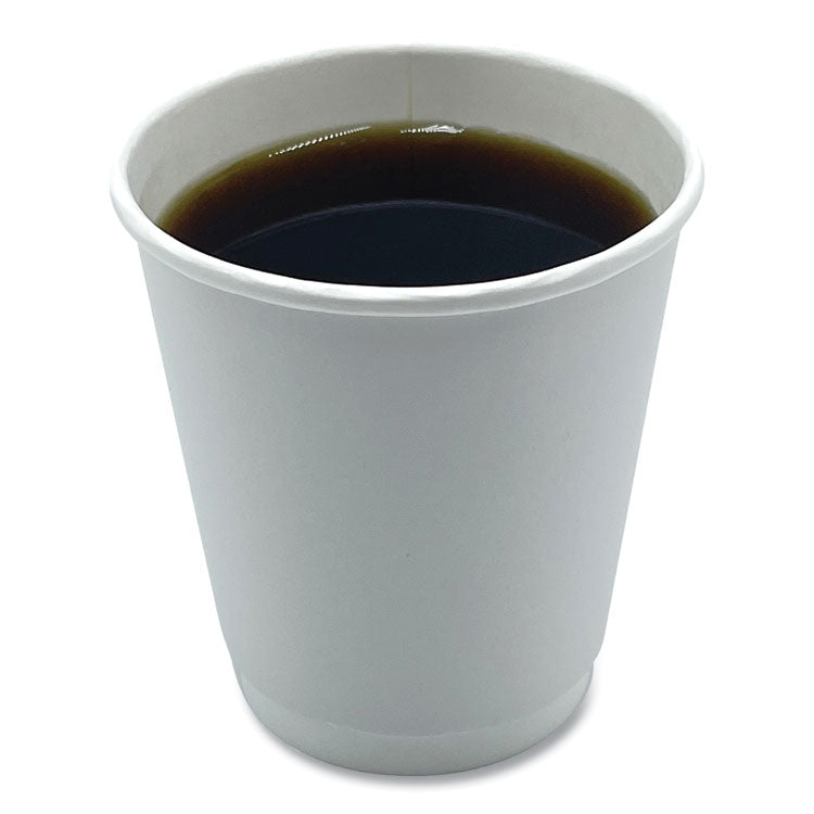 Boardwalk® Paper Hot Cups, Double-Walled, 10 oz, White, 500/Carton (BWKDW10HCUP) Case of 500