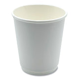 Boardwalk® Paper Hot Cups, Double-Walled, 8 oz, White, 500/Carton (BWKDW8HCUP)