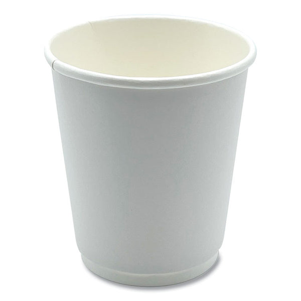 Boardwalk® Paper Hot Cups, Double-Walled, 8 oz, White, 500/Carton (BWKDW8HCUP)