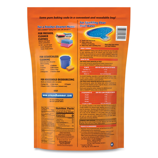 Arm & Hammer® Baking Soda, 10.8 lb Resealable Bag (CDC3320000341EA) Each
