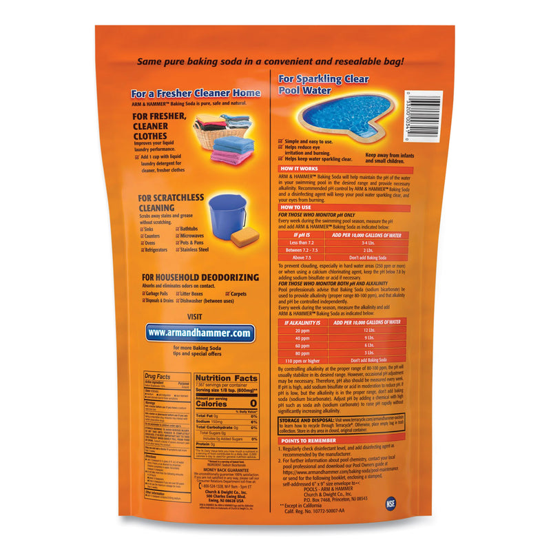 Arm & Hammer® Baking Soda, 10.8 lb Resealable Bag (CDC3320000341EA) Each