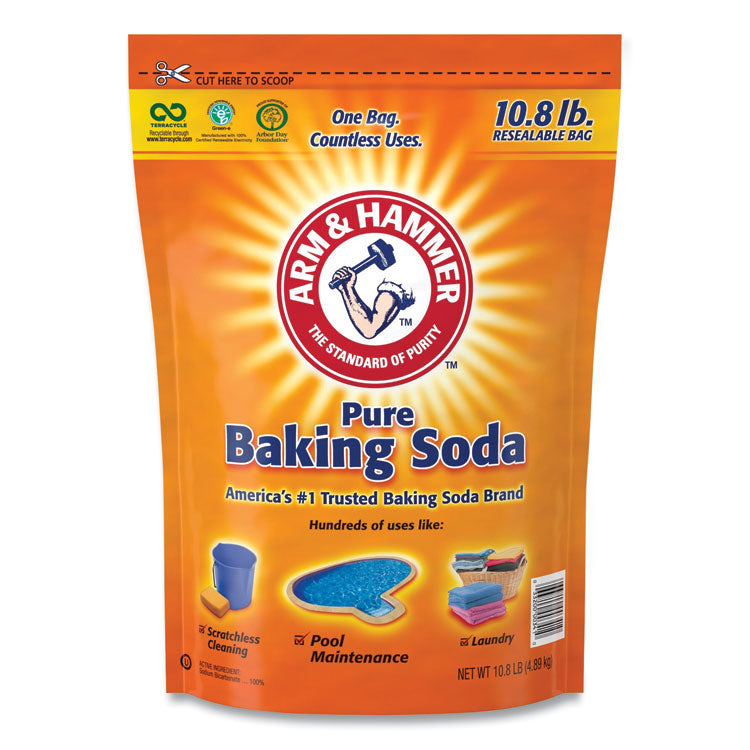 Arm & Hammer™ Baking Soda, 10.8 lb Bag, 4/Carton (CDC3320000341) Each