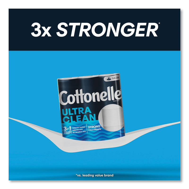 Cottonelle® Ultra CleanCare Toilet Paper, Strong Tissue, Mega Rolls, Septic Safe, 1-Ply, White, 284/Roll, 6 Rolls/Pack, 36 Rolls/Carton (KCM55699) Case of 36