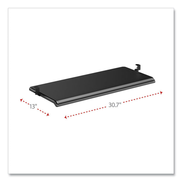 Alera® AdaptivErgo Clamp-On Keyboard Tray, 30.7" x 13", Black (ALEKBT1B)