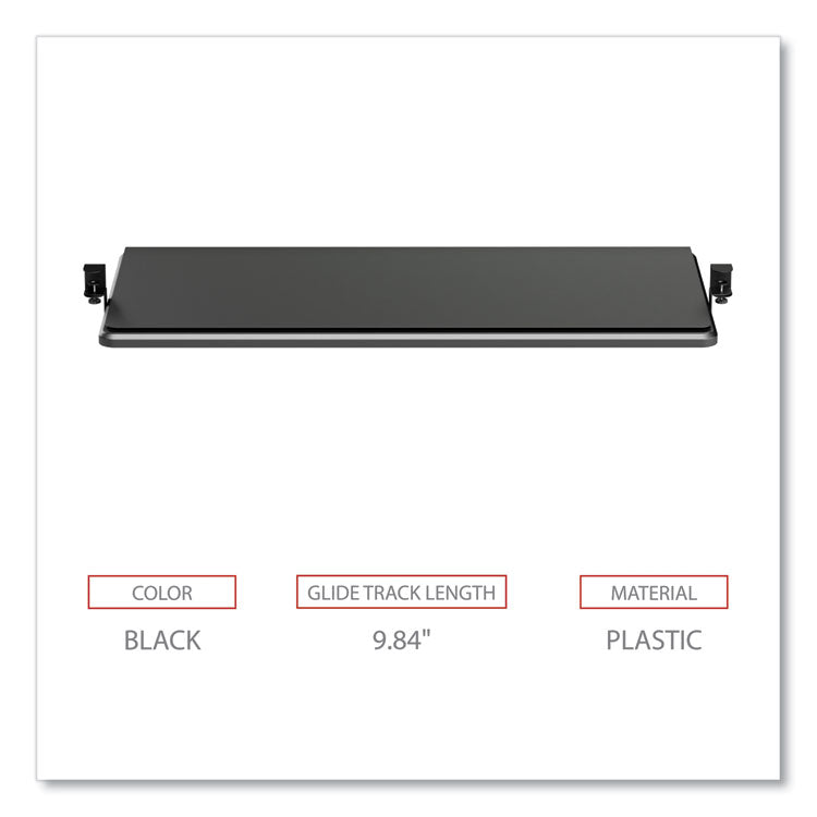 Alera® AdaptivErgo Clamp-On Keyboard Tray, 30.7" x 13", Black (ALEKBT1B) Each