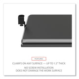 Alera® AdaptivErgo Clamp-On Keyboard Tray, 30.7" x 13", Black (ALEKBT1B) Each