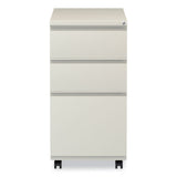 Alera® File Pedestal with Full-Length Pull, Left or Right, 3-Drawers: Box/Box/File, Legal/Letter, Putty, 14.96" x 19.29" x 27.75" (ALEPBBBFPY)