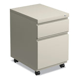 Alera® File Pedestal with Full-Length Pull, Left or Right, 2-Drawers: Box/File, Legal/Letter, Putty, 14.96" x 19.29" x 21.65" (ALEPBBFPY)