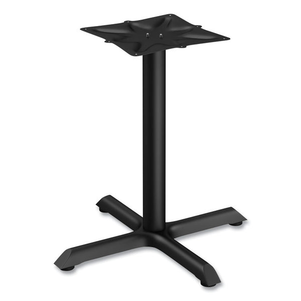 Alera® Alera Hospitality Series Single-Column Bases, 27.5" Diameter, 28.5"h, 300 lb Cap, Steel, Black (ALETBH283B)