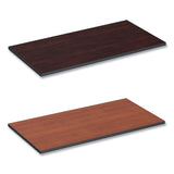 Alera® Reversible Laminate Table Top, Rectangular, 47.63 x 23.63, Medium Cherry/Mahogany (ALETT4824CM)