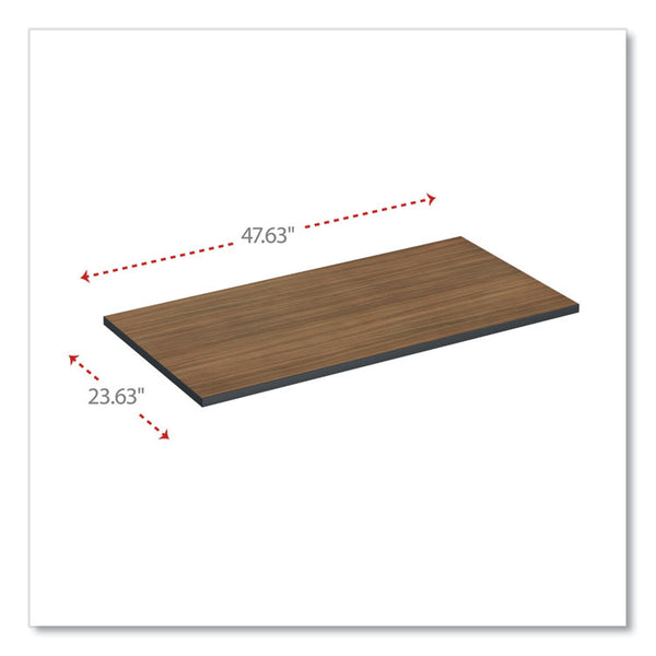 Alera® Reversible Laminate Table Top, Rectangular, 47.63w x 23.63d, Espresso/Walnut (ALETT4824EW)