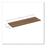 Alera® Reversible Laminate Table Top, Rectangular, 71.5w x 23.63d, Espresso/Walnut (ALETT7224EW)