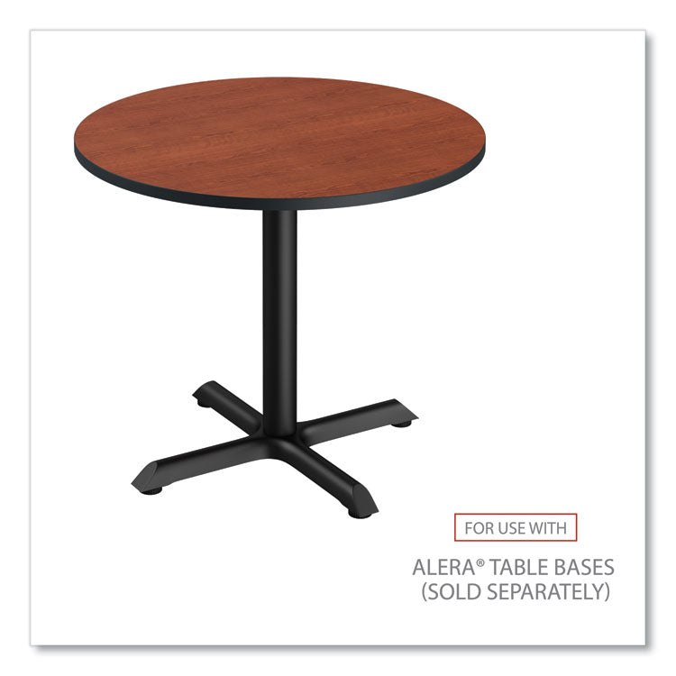 Alera® Reversible Laminate Table Top, Round, 35.5" Diameter, Medium Cherry/Mahogany (ALETTRD36CM) Each