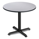 Alera® Reversible Laminate Table Top, Round, 35.5" Diameter, White/Gray (ALETTRD36WG) Each