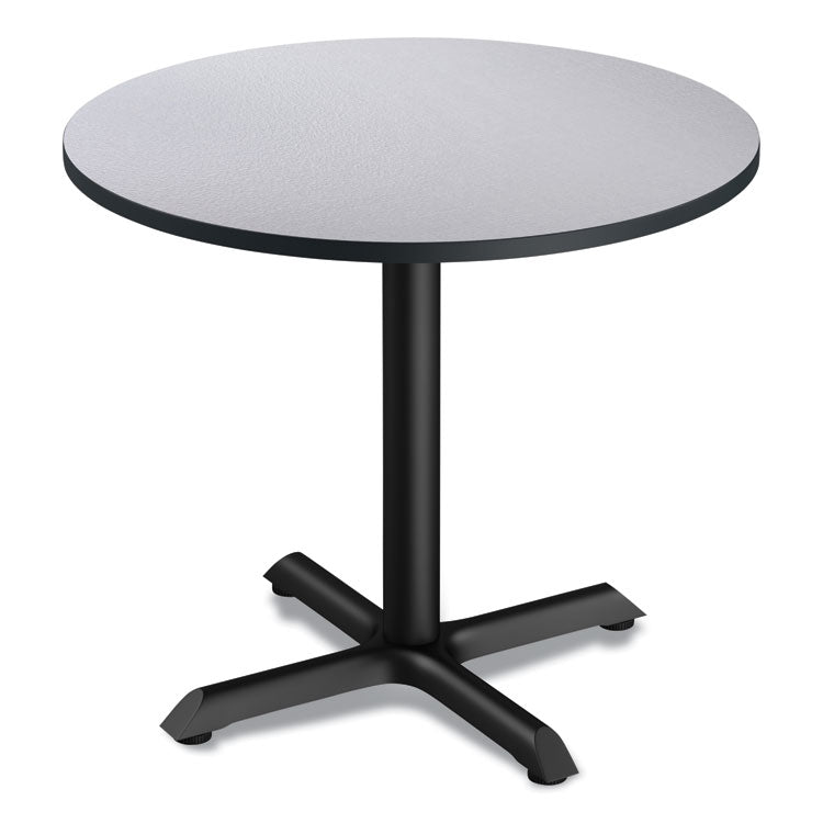 Alera® Reversible Laminate Table Top, Round, 35.5" Diameter, White/Gray (ALETTRD36WG) Each