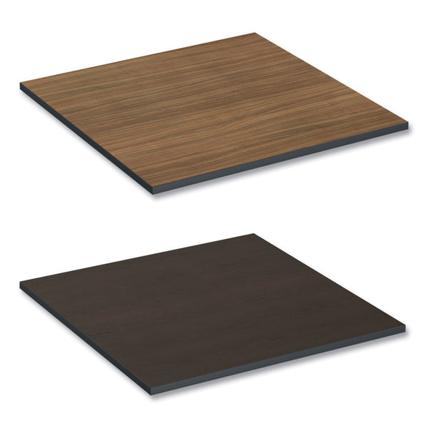 Alera® Reversible Laminate Table Top, Square, 35.38w x 35.38d, Espresso/Walnut (ALETTSQ36EW)