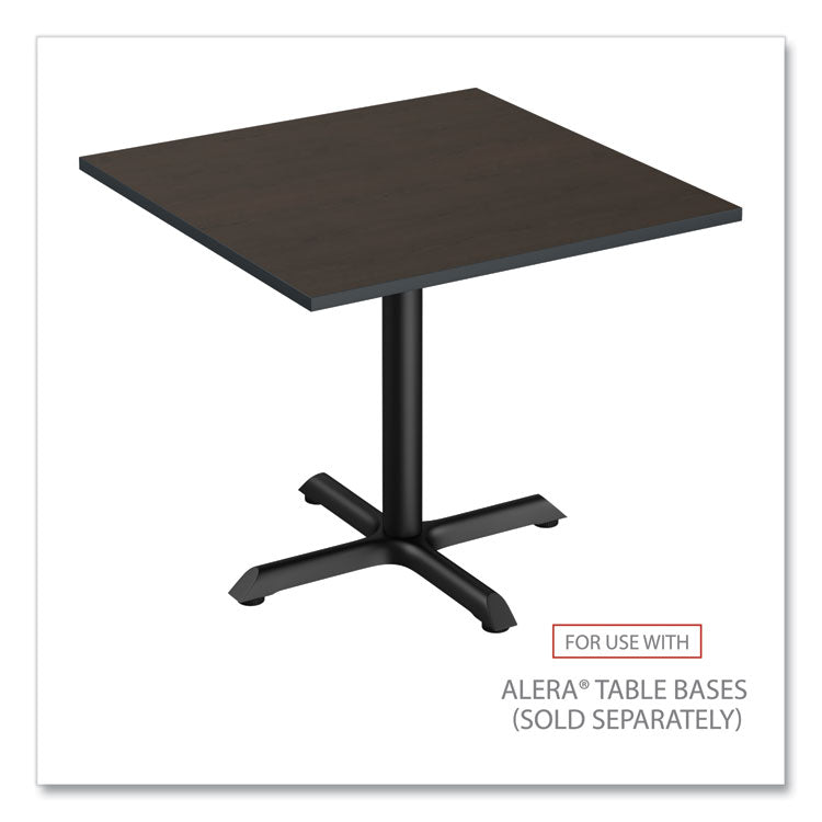 Alera® Reversible Laminate Table Top, Square, 35.38w x 35.38d, Espresso/Walnut (ALETTSQ36EW) Each