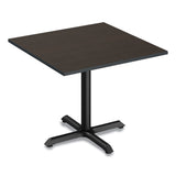Alera® Reversible Laminate Table Top, Square, 35.38w x 35.38d, Espresso/Walnut (ALETTSQ36EW) Each