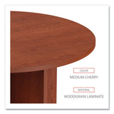 Alera® Alera Valencia Round Conference Table with Legs, 42" Diameter x 29.5h, Medium Cherry (ALEVA7142MC)