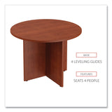 Alera® Alera Valencia Round Conference Table with Legs, 42" Diameter x 29.5h, Medium Cherry (ALEVA7142MC)