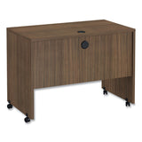 Alera® Alera Valencia Series Mobile Workstation Desk, 41.38" x 23.63" x 30", Modern Walnut (ALEVA204224WA)