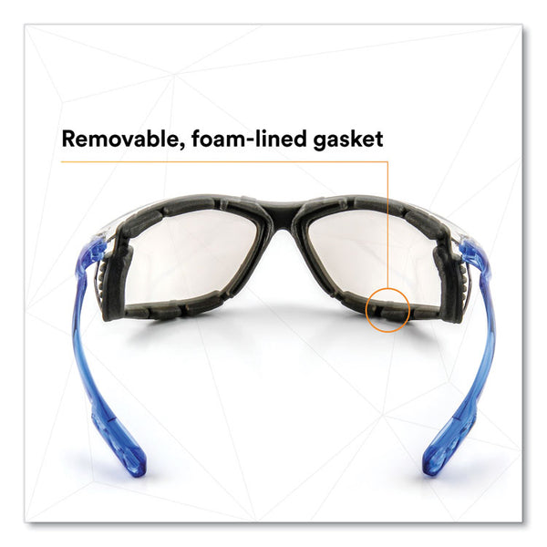 3M™ CCS Protective Eyewear with Foam Gasket, Blue Plastic Frame, Clear Polycarbonate Lens (MMM1187200000)
