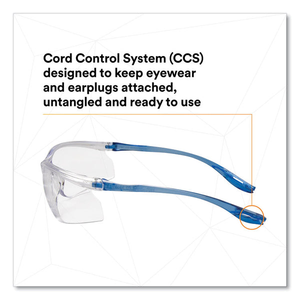 3M™ Virtua Sport CCS Protective Eyewear, Blue Plastic Frame, Clear Polycarbonate Lens (MMM1179600000)
