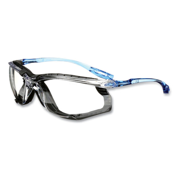 3M™ CCS Protective Eyewear with Foam Gasket, Blue Plastic Frame, Clear Polycarbonate Lens (MMM1187200000)