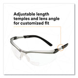 3M™ BX Molded-In Diopter Safety Glasses, +2.5 Diopter Strength, Black/Silver Plastic Frame, Clear Polycarbonate Lens (MMM1137600000)