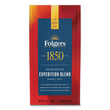 1850 Coffee, Expedition Blend, Medium Roast, Ground, 12 oz Bag, 6/Carton (FOL60514) Case of 6