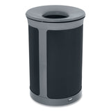 Rubbermaid® Commercial ENHANCE Series Waste Receptacle, 23 gal, Metal, Pearl Gray/Umbra Gray (RCP2172849) Each
